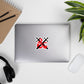 DnD Style Fiery Fantasy Red RPG Ampersand Logo with Swords Sticker